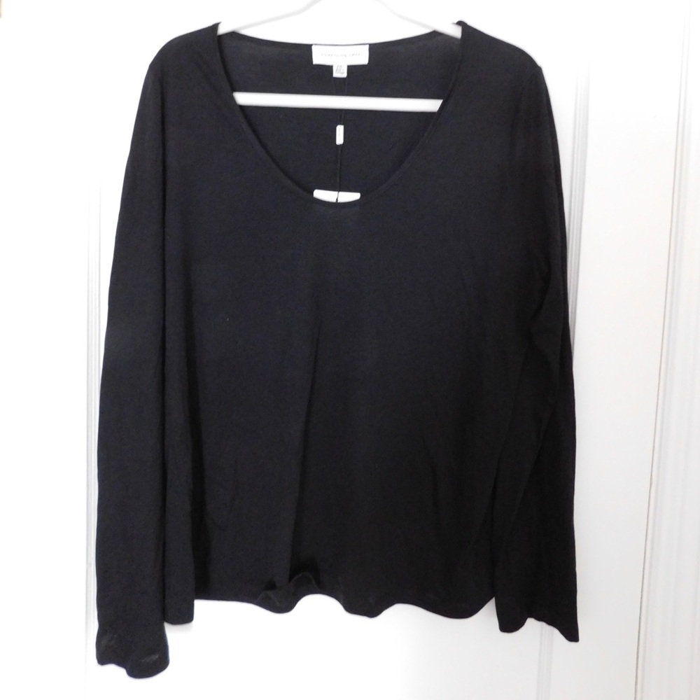 SN Luxe Rose Long Sleeve Scoop Neck Tee